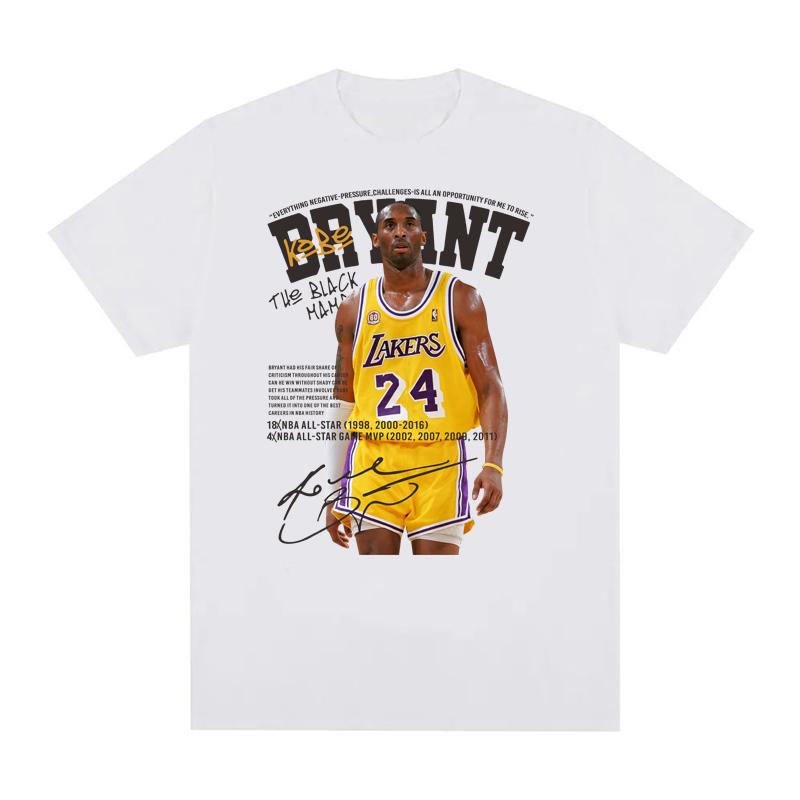 Tričko Kobe Cool Streetwear Muži Ženy Móda Hip Hop Pure Tričko Pánské Trička EU velikosti