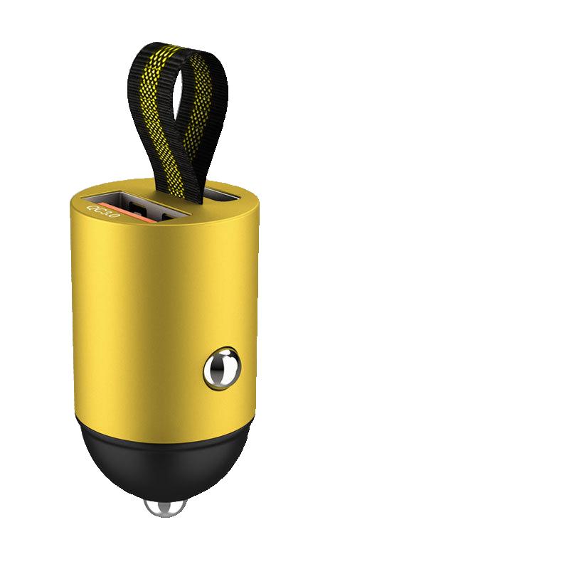 Mini Car Charger 12-24V Cigarette Lighter Fast Charging Type-C PD Quick Charge Car Phone Charger Adapter for IPhone 15 Huawei
