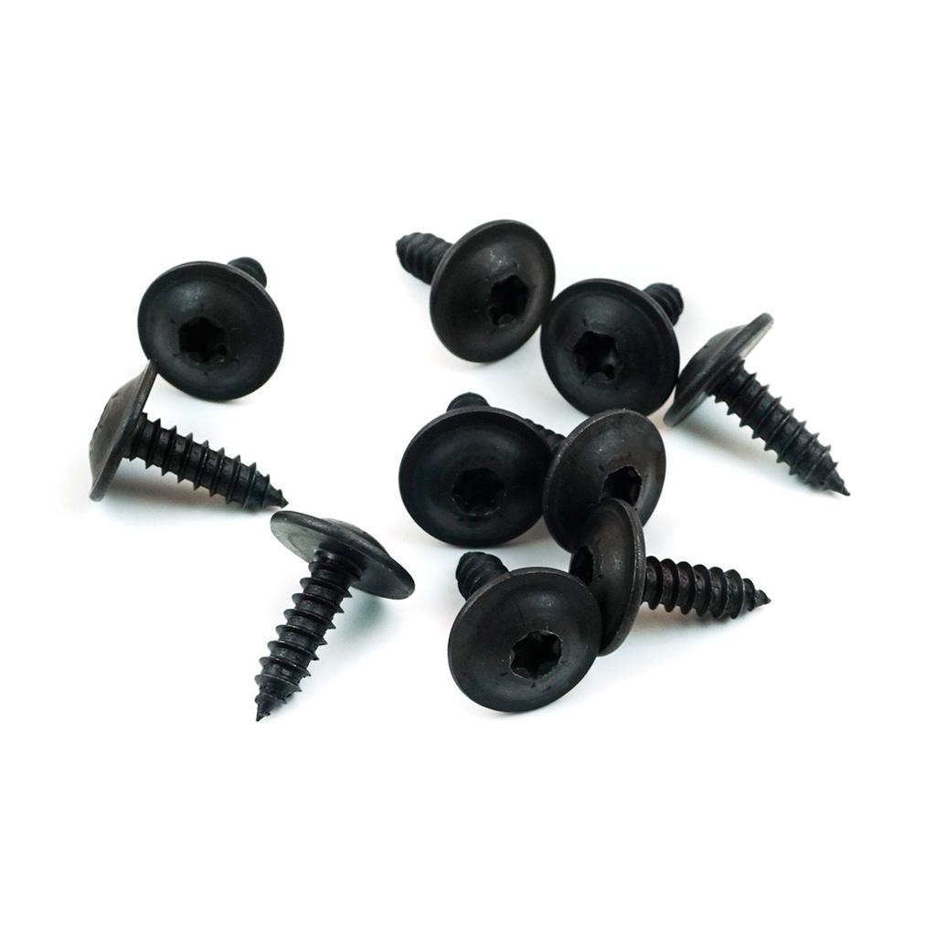BCF5001 10 Pcs Round Head Cross Tapping Screw Car Metal Fasteners Head Dia:13mm Fits:4.8 Mm Hole Stem Length:16 Mm