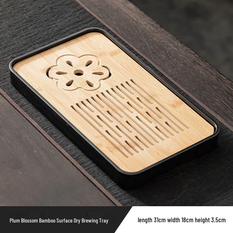 Rectangular Bamboo Kung Fu Tea Tray