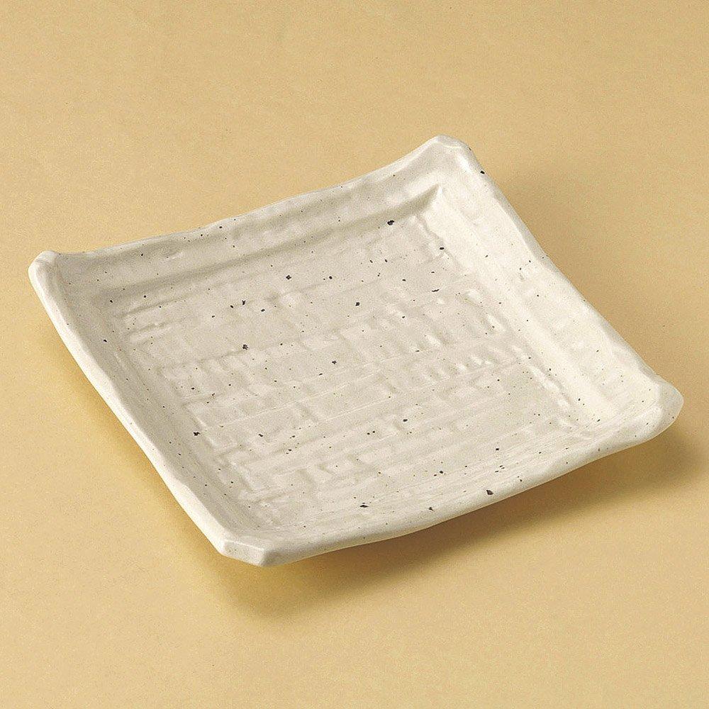 Kohiki Sawed Square Plate X X Japanese Japanese Commercial Use [21.5 21.5 3.5cm 830g] [Square Plate] Restaurant, Inn, Tableware, Dining, Stylish,