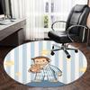 Curious George,Pajamas Chair mat Round Rug Office carpet, Machine Washable, Non slip, Suitable for Living Rooms, Bedrooms