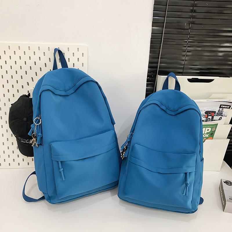 Herren Rucksack mit großem Fassungsvermögen Damen Rucksack einfarbig Studenten Schultasche