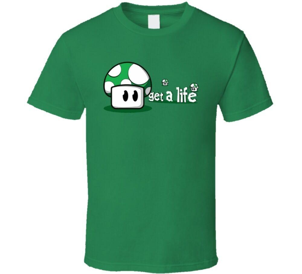

Футболки унисекс «Get A Life Super Mario Brothers Gamer Mushroom» S