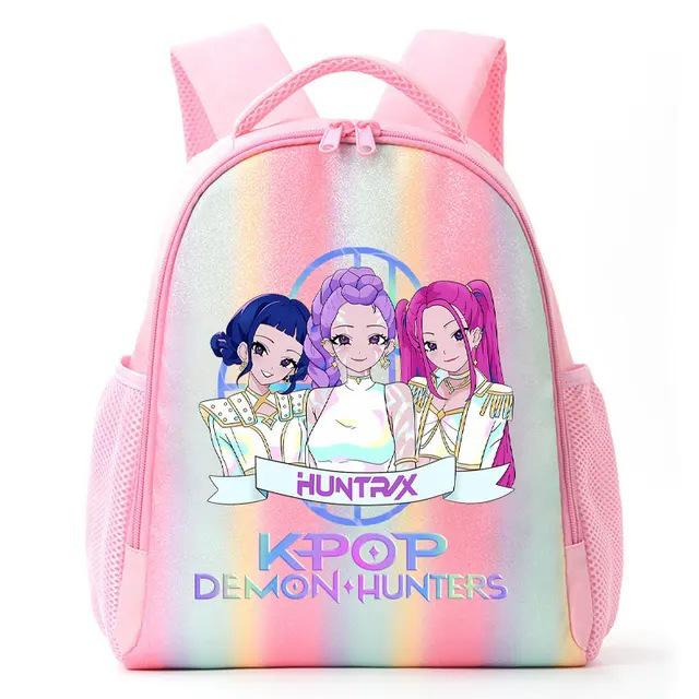 Zaino Arcobaleno Studente Cacciatore di Demoni/Streghe K-Pop Anime