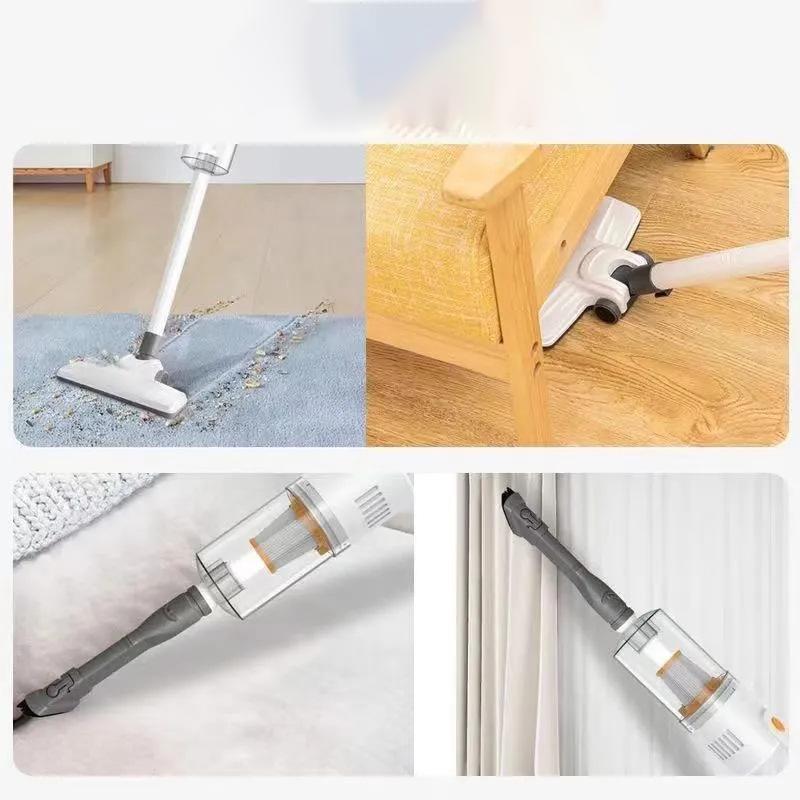 Cordless Handheld Vacuum Cleaner, Powerful Suction Handheld Cleaner, 2000 mAh, 2-in-1 Design for Home and Car Cleaning.