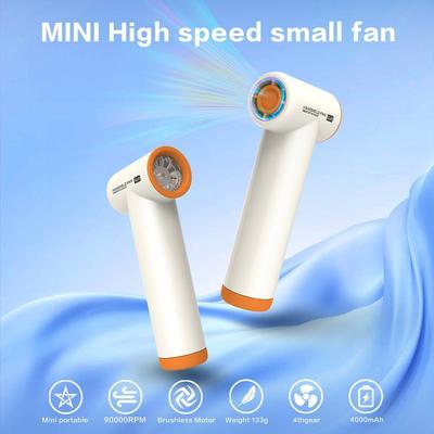 New Mini High Speed Handheld Fan USB Charging Portable Turbo Small Fan