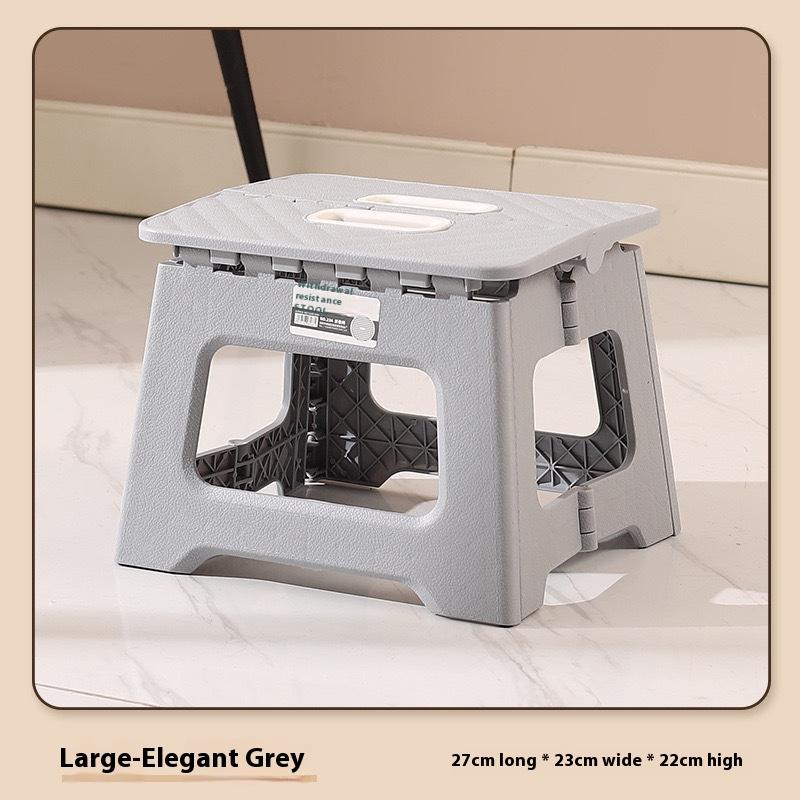 Lehká skládací schodová stolička, víceúčelová ruční zesílená podnožka, protiskluzová plastová malá kuchyňská lavice