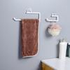 Toilet Paper Holder Wall Mounted Tissue Roll Dispenser Under Cabinets Plastic Wrap Holder Towel Hanger Waterproof