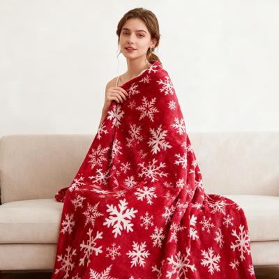 Christmas Blankets and Throws Soft Fleece Warm Home Decor Winter Flannel Blanket Christmas Decorations for Women Wife Sofa Bed