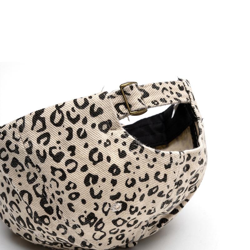 Leopard Print Baseball Cap Women Spring Summer Vintage Sun Hat Cap