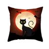 Halloween Pillow Case Cartoon Pumpkin Head Castle Peach Velvet Cushion Home Furnishings