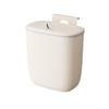 Wall-Mounted Kitchen Waste Bin with Lid - No-Drill, Over-Cabinet Trash Can 