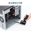 SANWA SUPPLY Electric Air USB with LED Light CD-ADE1BK Duster, Rechargeable,