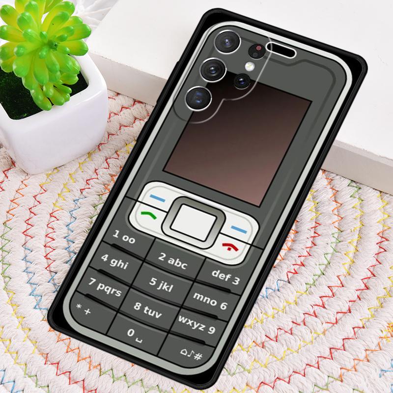 Retro mobile TPU Phone Case For Samsung Galaxy note 10 pro S26 S25 S24 S23 S22 Ultra Plus S21 FE S20 Shockproof Cover