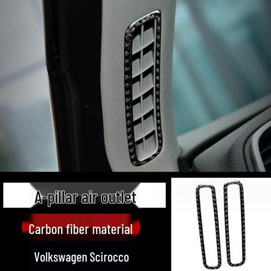 Volkswagen Scirocco Interieur Kohlefaser Konsole, Schalthebelrahmen, Türgriff & Luftausströmer Aufkleber Zubehör