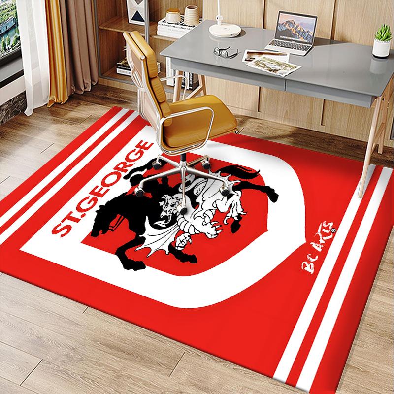 St George Illawarra Polyester Carpet, Soft Indoor Mat for Office Chair, Living Room, Computer Desk - Decorative Home Office Rug Design