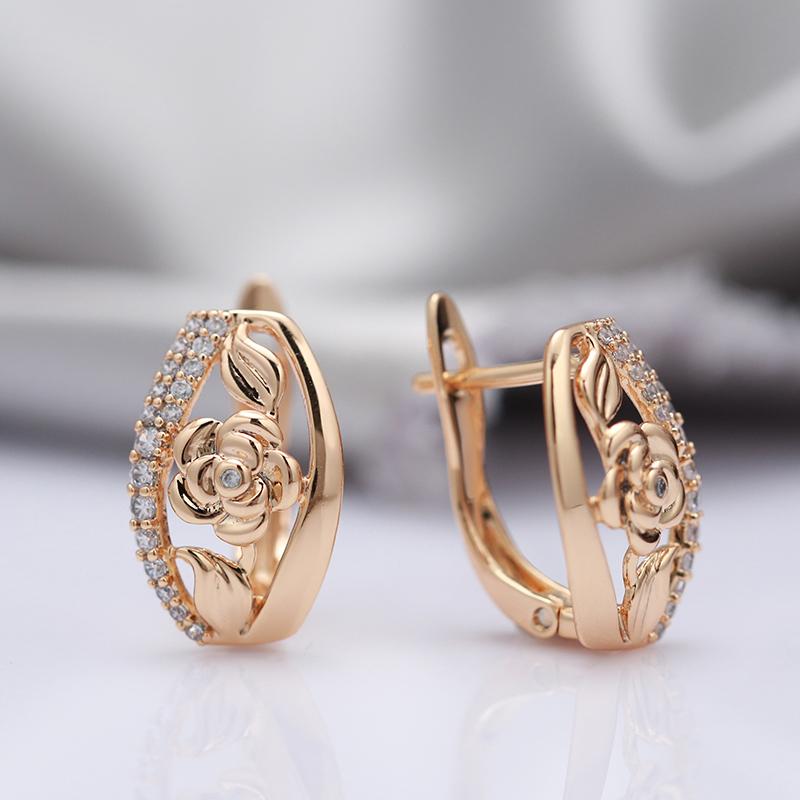 2 Paia Orecchini A Perno Floreali Vintage – Pendenti Fiore Oro E Argento In Lega, Gioielli Donna E Ragazza