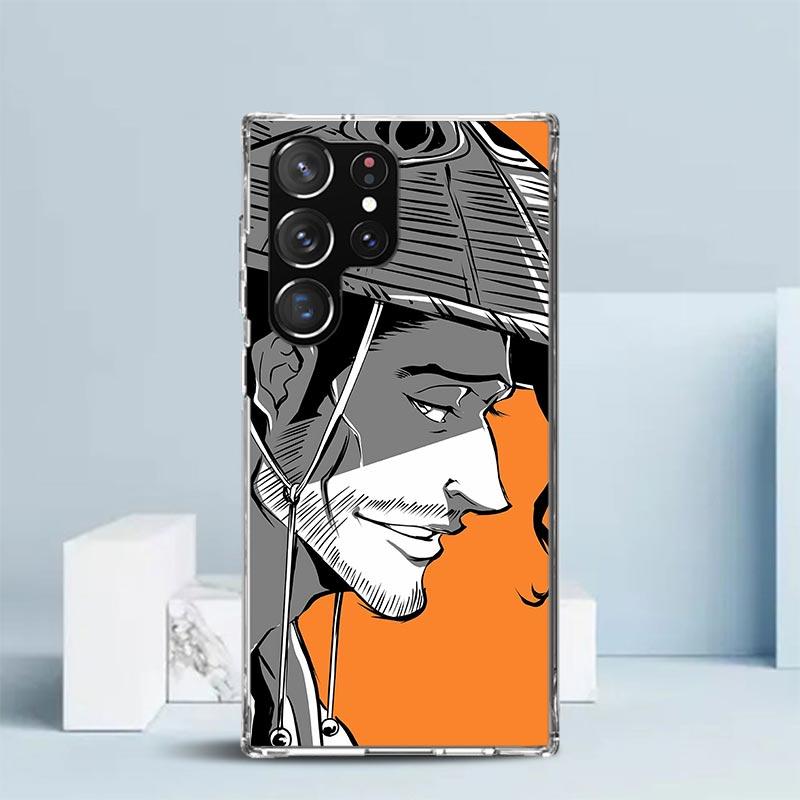 Bleach Kyoraku Shunsui Soft Cover for Samsung Galaxy S25 Edge S26 S24 S23 Ultra Phone Case S22 S21 Plus S20 FE Print Pattern She