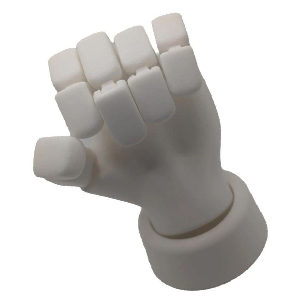 Creative Gift Flexible Hand Model White Color Plastic Jointed Hands Novelty Posable Joints Movable Hand Model