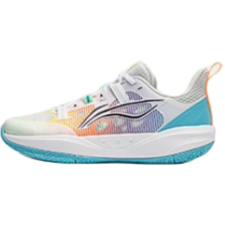 Li Ning Kids Pioneer Spirit 4 Primary Basketball Professional Competition Sports Shock Absorption Breathable Low Top Basketball Shoes YKBU024-11