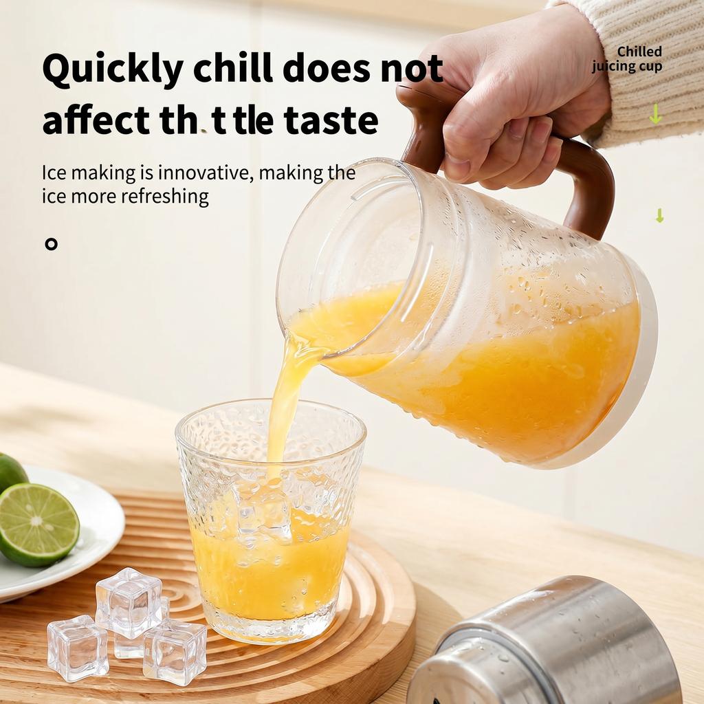 Rechargeable Wireless Cold Lock Juicer Cup 2 1 Yogurt/Ice Cream Maker 50W Powerful Ice Cube Crusher Food Grade Safe Material