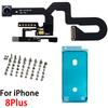 Front Camera Flex Cable With Mic Light Sensor For iPhone 7 7P 8 Plus Replacement Full Set Screw Set + Waterproof Tape