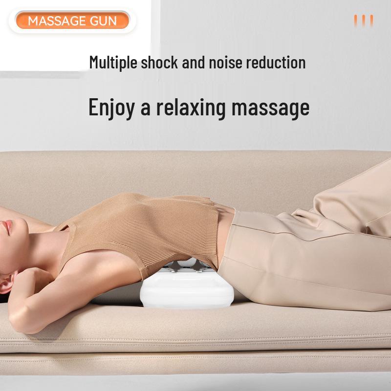 High-Intensity Muscle Relaxation Massage Gun with Long Battery Life and Six Heads
