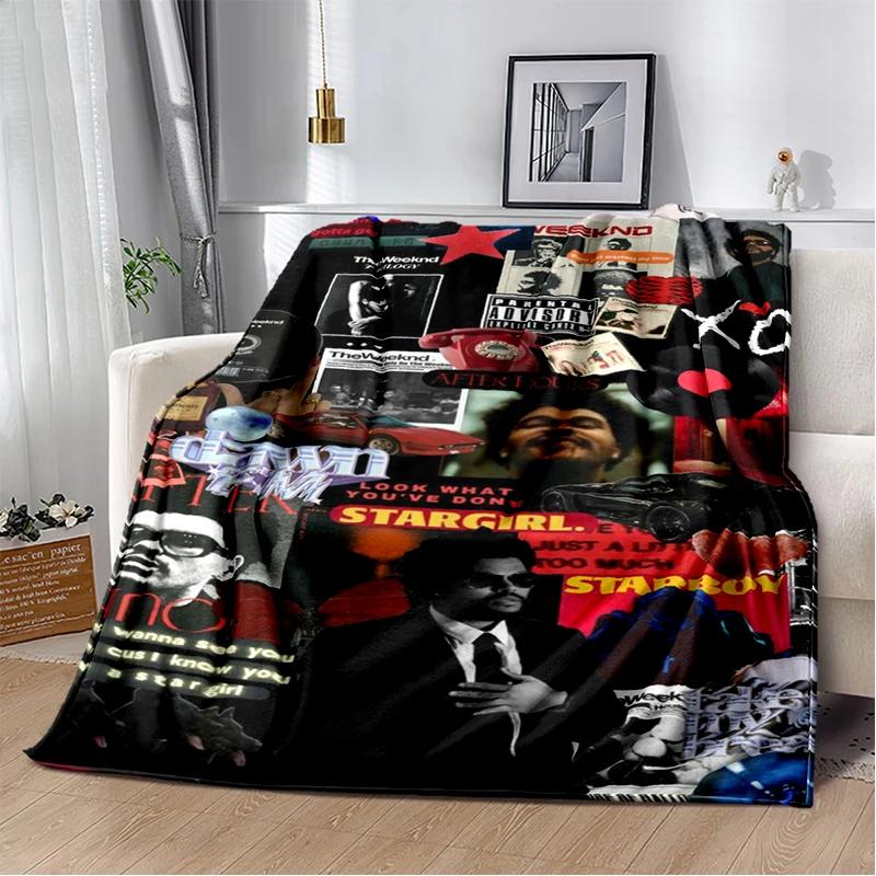 3D THE WEEKND,XO Alternative R&B Abel Tesfaye Flannel Blanket,Soft Throw Blanket for Home Bedroom Bed Sofa Travel Cover Kid Gift