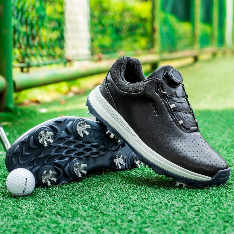 Golf Shoes Men's Sneakers Breathable Four Seasons Sneakers Rotating Button Golf Shoes