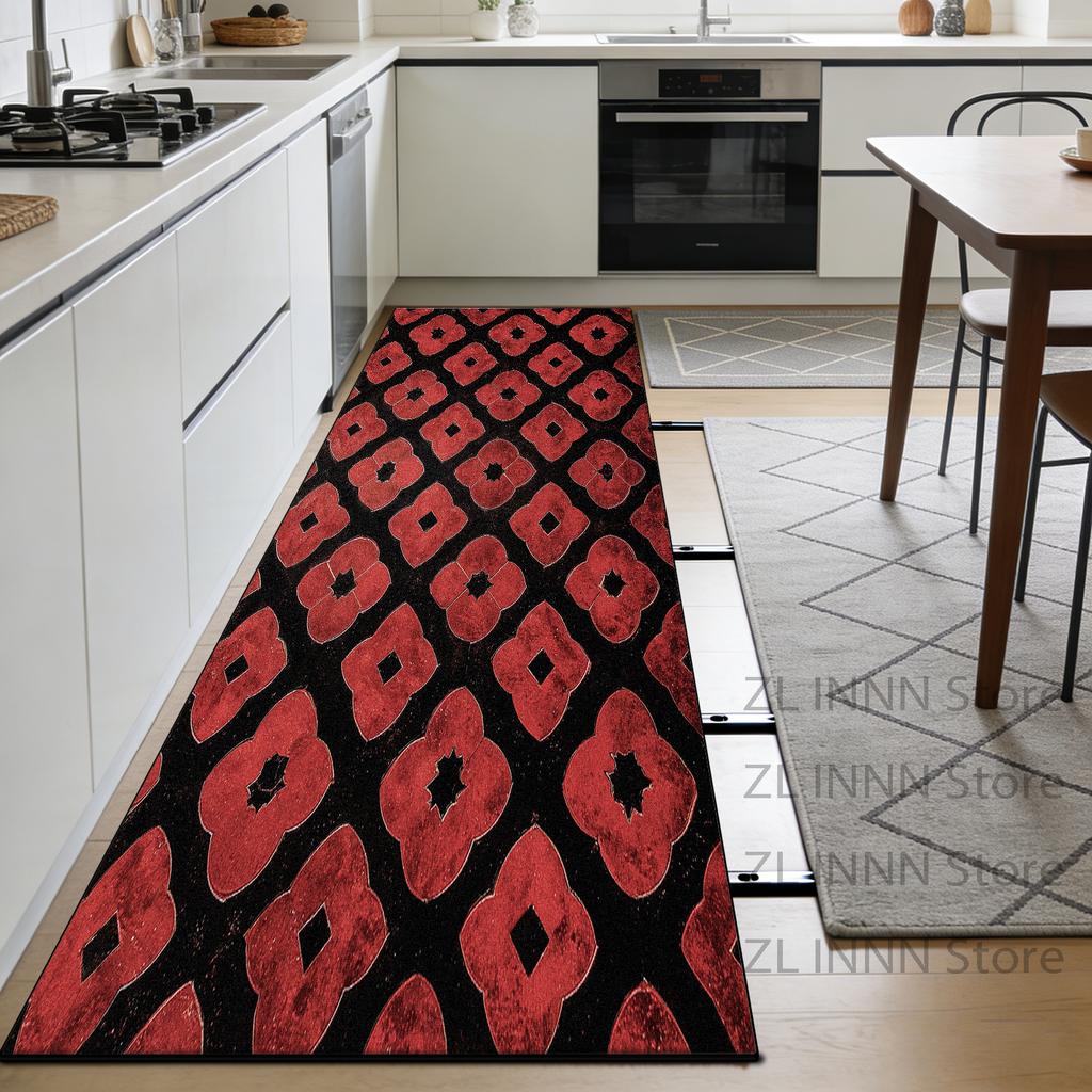 Navajo Geometric Kitchen Runner Carpet Luxury Decoration Living Room Long Rug Customizable Bedroom Bedside Washable Soft Mats