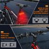 Extractme Bicycle Rear Light Alarm Waterproof Rechargeable Scooter Bike Turn Signal Warning Lamp Auto Brake Light