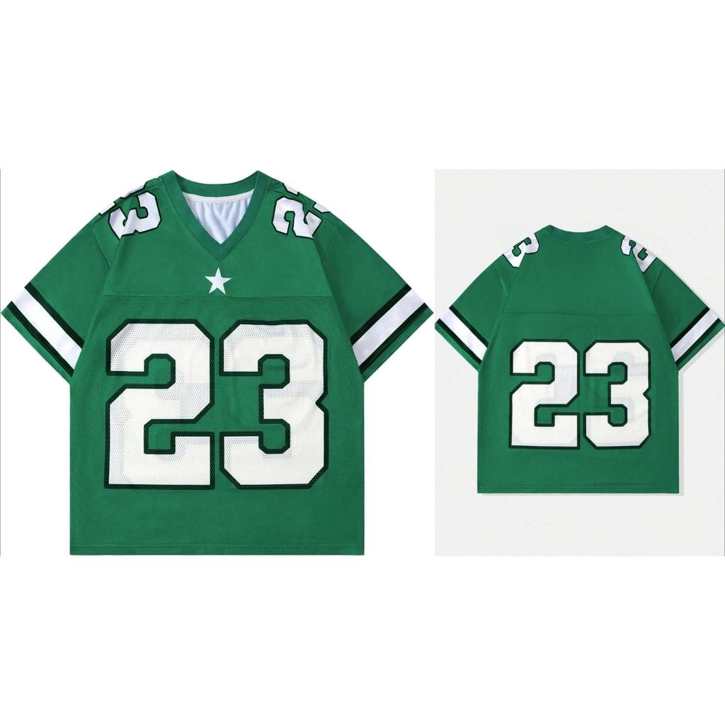 Men's and Women's Digital Pattern Jersey Short Sleeve Stripe Casual T-shirt Sports Shirt T-shirt