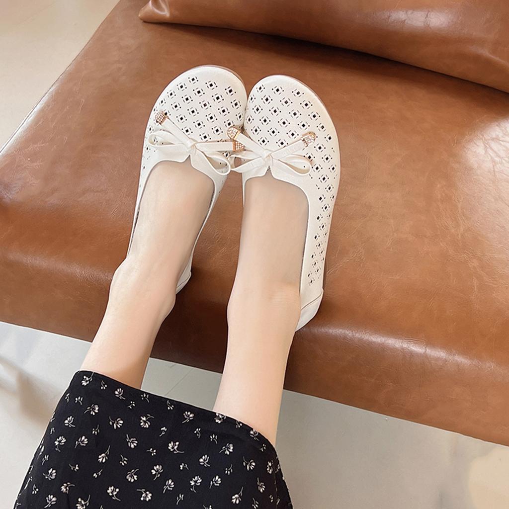 Fashion Shoes Woman 2025 Female Footwear Shallow Mouth All-Match Round Toe Modis Casual Sneaker Slip-on New Summer Dress Cute Slip On Fl