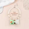 Creative Cat Dog Simulated Pearl Collar Pet Necklace  Bow Pet Necklace Adjustable Puppy Kitten Necklace Pet Supplies