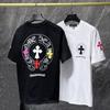 8923 2026 Sommar Ny Högkvalitativ Bomull Rund Hals Lös Stor Storlek Herr- och Dam-T-shirt Par-T-shirt