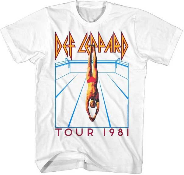 Def Leppard High N Dry Tour 1981 Men s T Shirt Rock Music Band Merch S