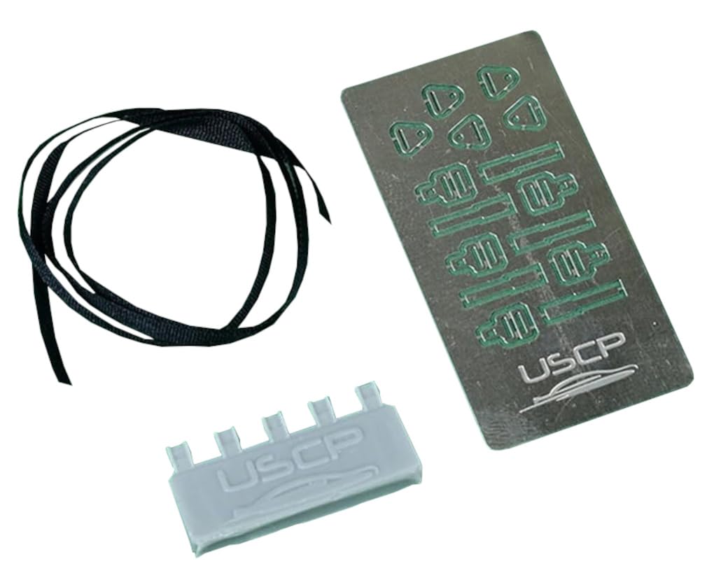 USCP Scale Seat Belts for Passenger Plastic Model SCP24A019 1/24 Cars, Black, 5-Pack, Parts,