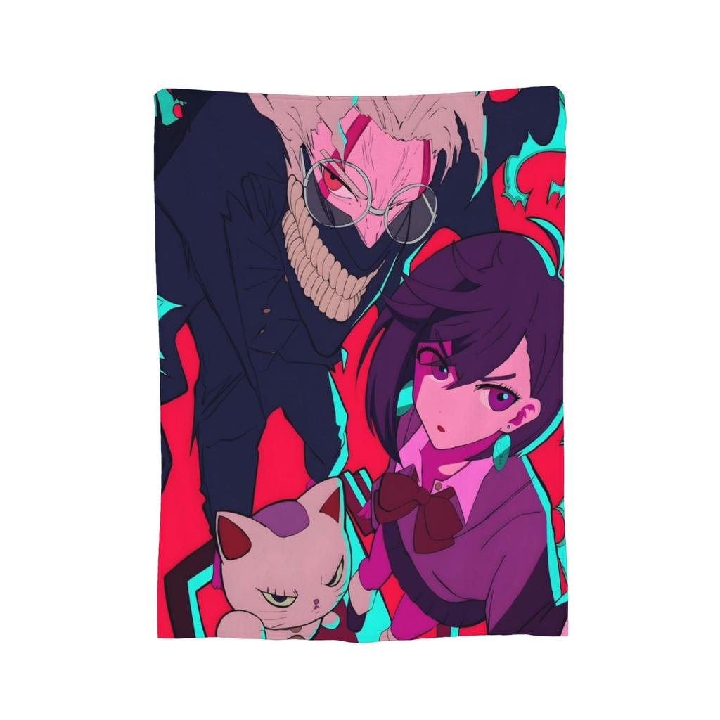 Dandadan Anime Turbo Granny Blanket Fleece Summer  Breathable Lightweight Thin Throw Blanket for Bedding Outdoor Rug Piece