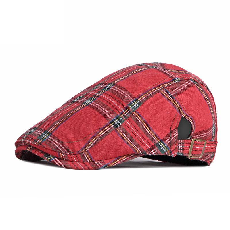 Frühling Sommer Dünne Atmungsaktive Mütze Männer der Britischen Vintage Baskenmütze Frauen Plaid Gatsby Maler Hüte Ivy Flachen Hut Gorro hombre Boina