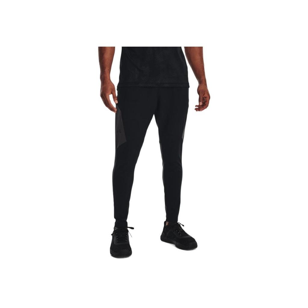 Under Armour Solid Color Elastic Slim-Fit Sports Pants Men Bottoms Black 1373788-001