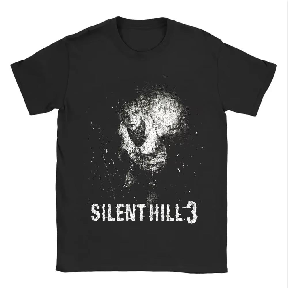 Classic Game Silent Hill Printing Cotton Hot Sale Unisex Shirt Summer New Fashion Oversized Oneck Unisex Treasure Tshirt
