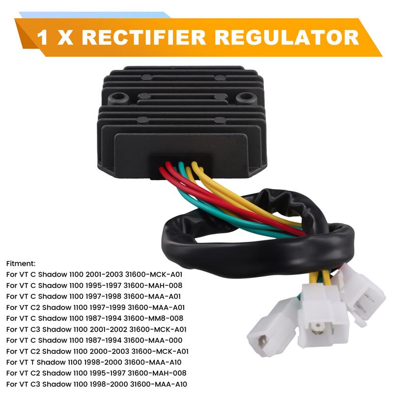 Motorcycle Rectifier Regulator Unit 31600-MCK-A01 For Honda VT C Shadow 1100 1987 Through 2003 Model Years 31600MCKA01