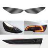 For Tesla Model 3 Y S X TPU Blackened Headlight Taillight Foglight Protective Film Headlight Tail Lamp Color Changing Films