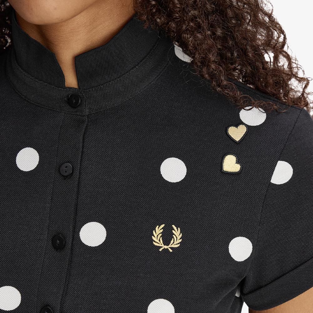 Fred Perry [Amy Winehouse] Polka Dot Polo Shirt - Black Afpf2G3G104-102