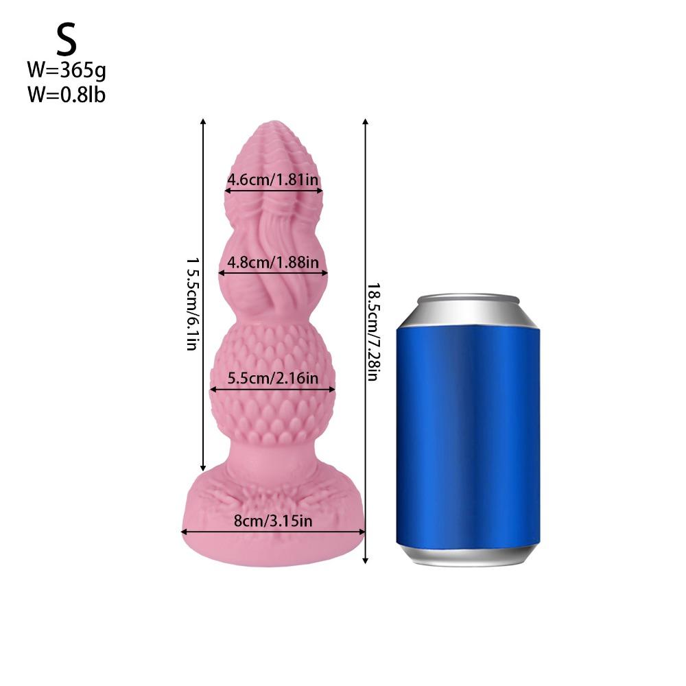 Extra Large Alien-Shaped Anal Plug - Liquid Silicone SM Sex Toy for Men & Women, Ergonomic Posterior Pleasure Device