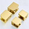 2pcs Adjustable Glass Shelf Clamps Sturdy Copper Holders For Wine Cabinet Shelves Secure Antislip Design