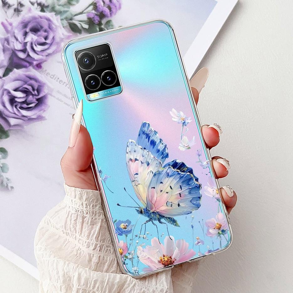 For Vivo Y33s 4G V2109 Case Vivo Y21 Y21s V2110 V2111 New Luxury Painted Cover Soft Silicone Case For Vivo Y21e Y21t Y33t Fundas