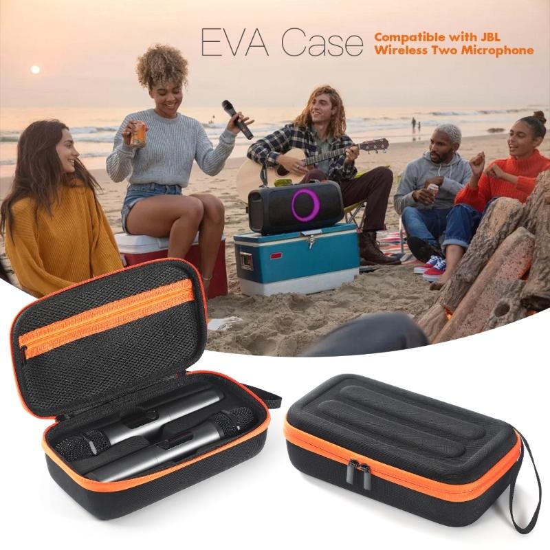 Water Resistant Travel Case For Portable Party Microphone With Carrying Handle Protections Carrying Bag