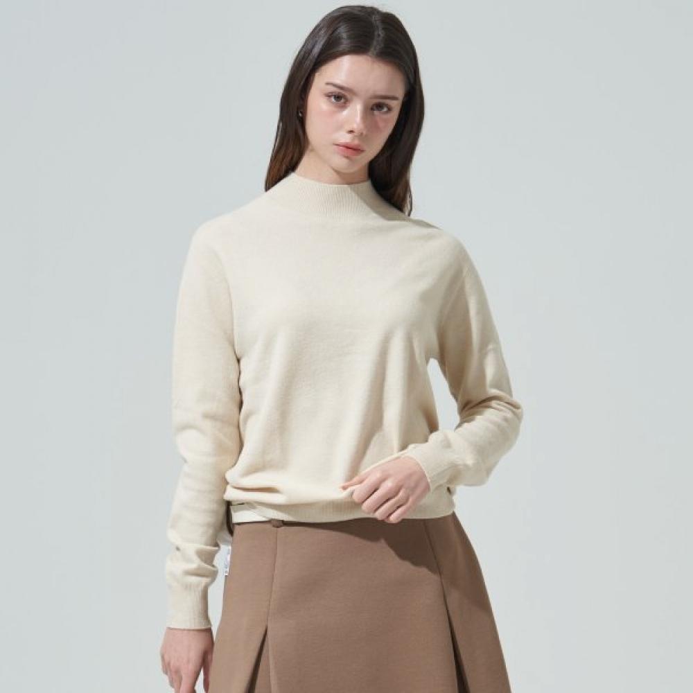 Blu Dot Premium Holgarment Soft Half Neck Knit Iv 00F